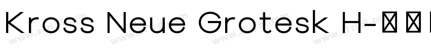 Kross Neue Grotesk H字体转换